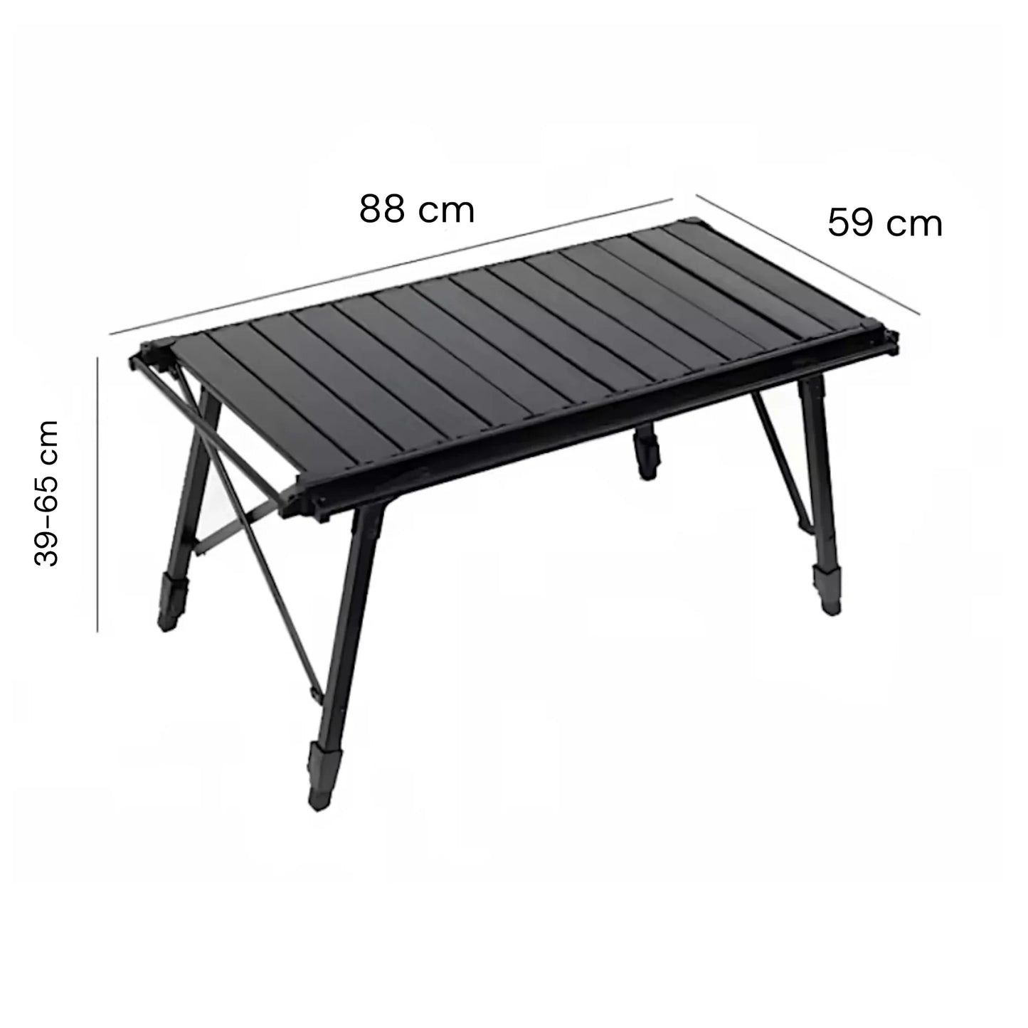 Folding Table with Grill / Stove, Durable folding camping table with adjustable height 43–64 cm, at xStore.qa in Qatar.