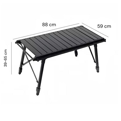 Folding Table with Grill / Stove, Durable folding camping table with adjustable height 43–64 cm, at xStore.qa in Qatar.