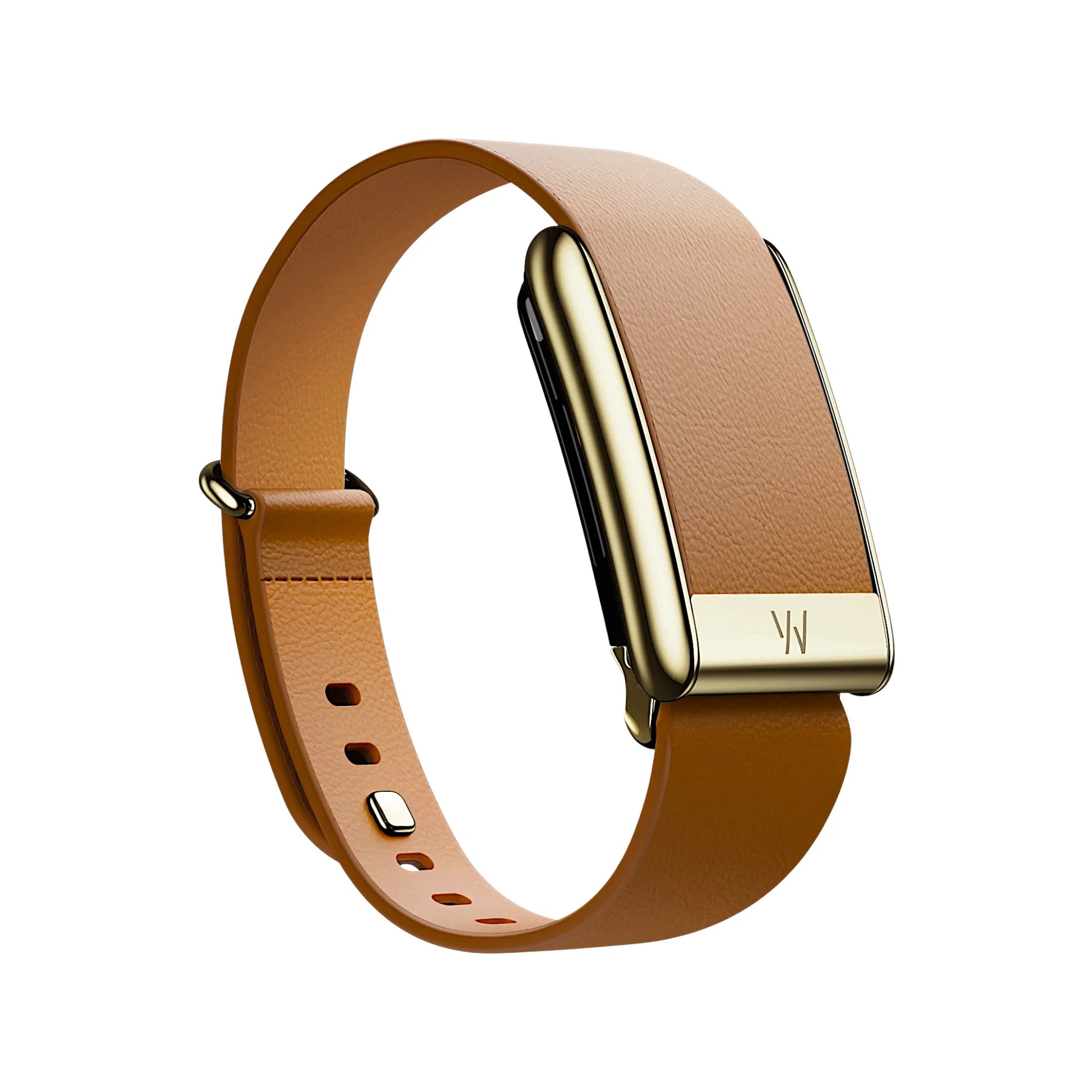 Whoop 5 LeatherLuxe Band - Camel (Tapered) Crafted from genuine Italian leather, Available at xStore.qa in Qatar.