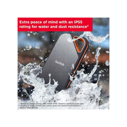 SanDisk Sandisk Extreme Pro portable SSD 1TB, 256-bit AES hardware encryption for security. from xStore.qa in Qatar.