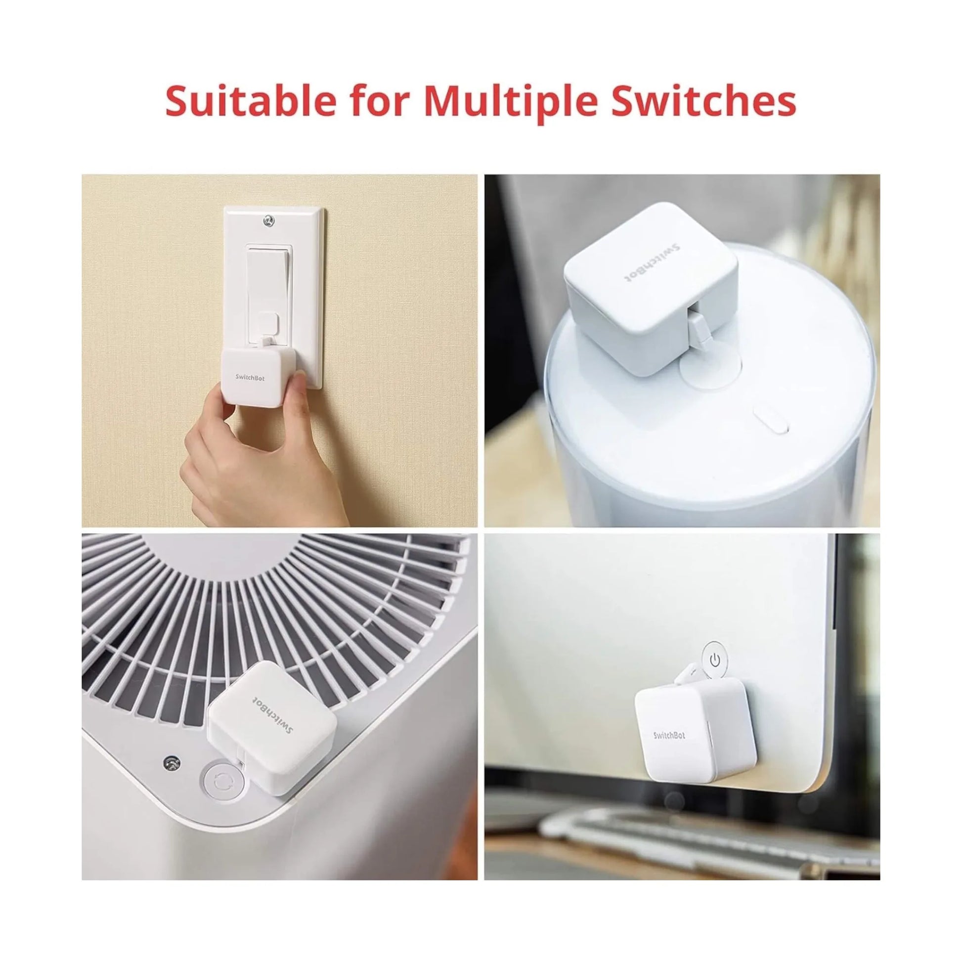 SwitchBot Smart Switch Button Pusher at xStore, Qatar, A small device that presses any button or switch automatically without wiring.