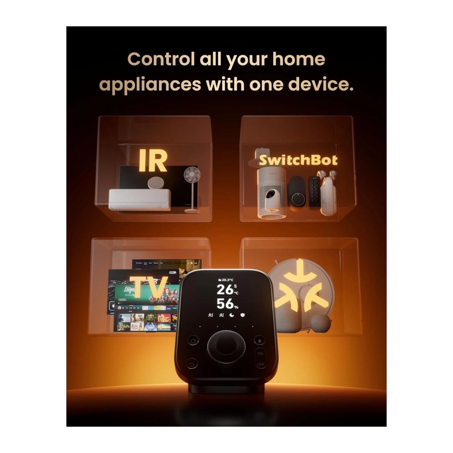 Get SwitchBot Hub 3 Smart Home Controller at xStore in Qatar, Supports Matter & IR for smart integration.