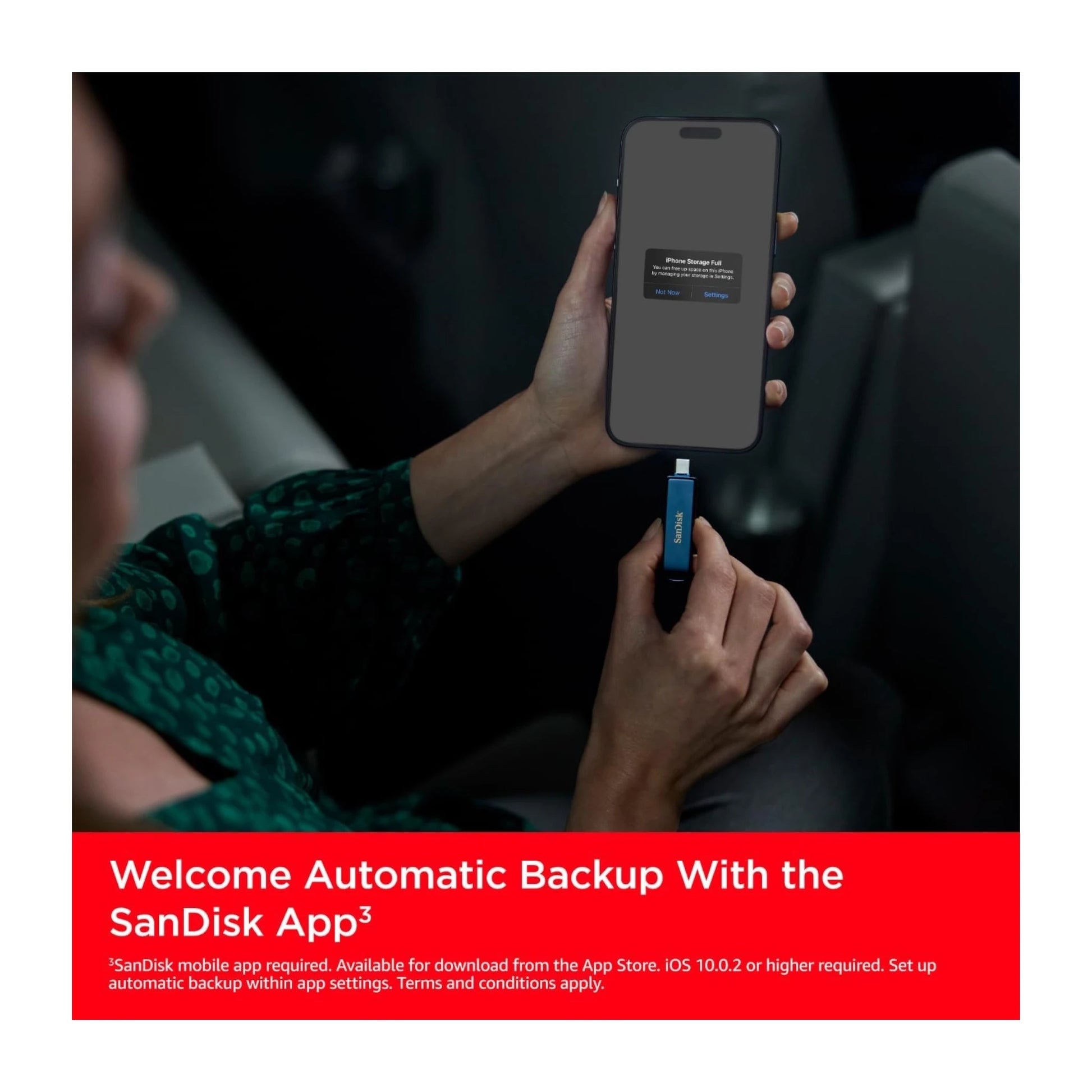SanDisk iXpand Flash Drive Lightning & Type-C - 256GB - for iPhone, iPad Pro, Mac, and Type C devices. at xStore.qa in Qatar.