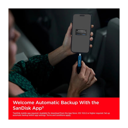 SanDisk iXpand Flash Drive Lightning & Type-C - 256GB - for iPhone, iPad Pro, Mac, and Type C devices. at xStore.qa in Qatar.