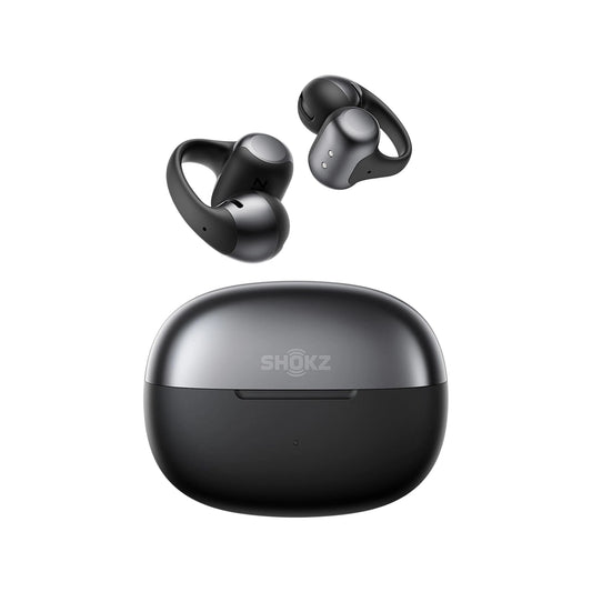 SHOKZ OpenDots ONE in Black at xStore.qa in Qatar, Up to 10 hours playback per charge / 40 hours with charging case