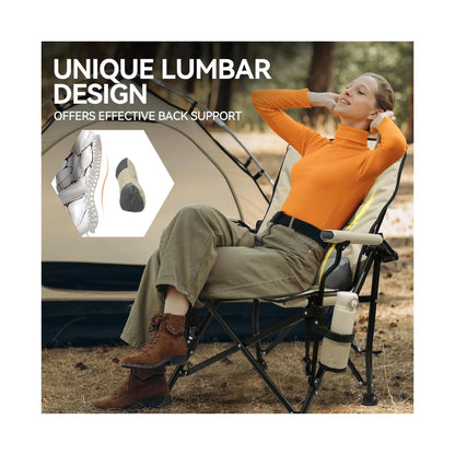 ‫احصل على كرسي التخييم من اكس ستور فى قطر. تصميم مبطن مع مسند ظهر قابل للتعديل ومسند قدم وحامل أكواب. سهل الطي والحمل. 