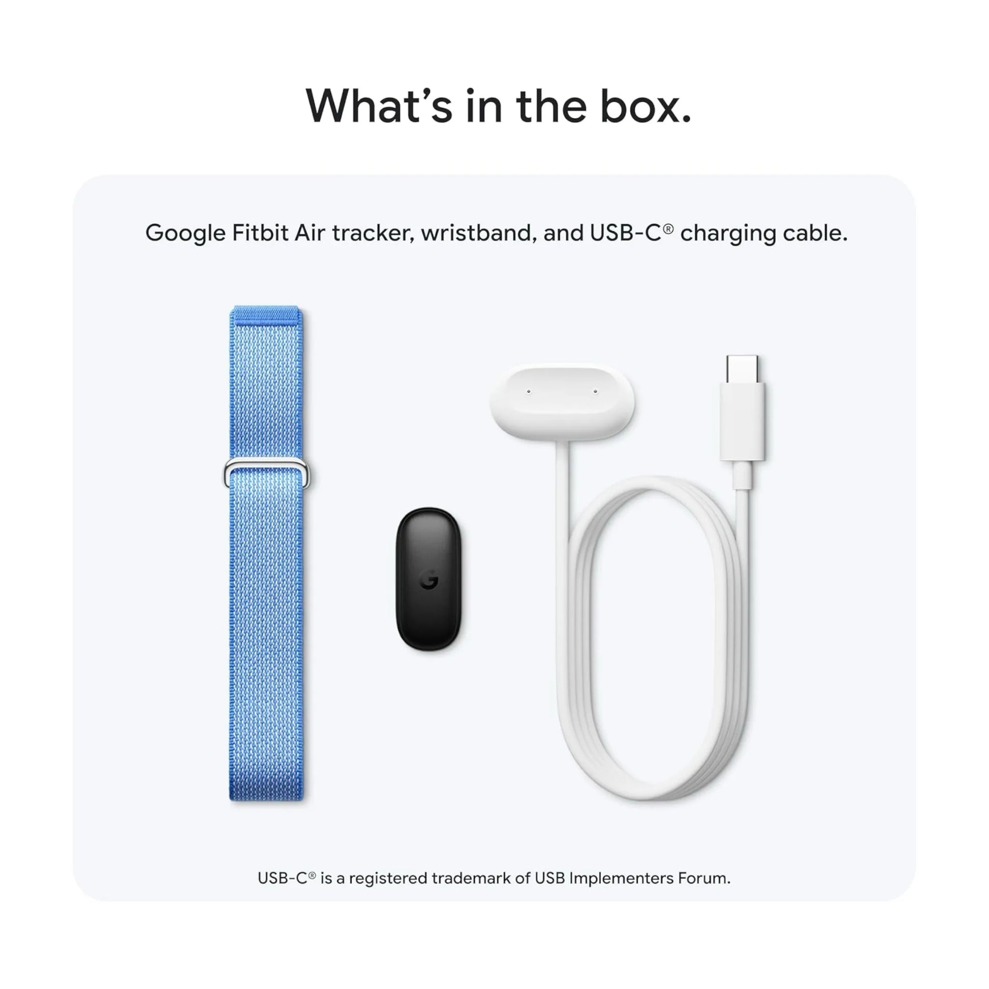 Google Fitbit Air Fitness Tracker - Obsidian