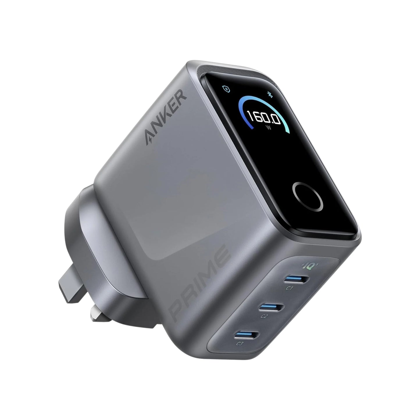 Anker Prime 160W 3-Port USB-C Charger at xStore in Qatar. Supports up to 140W fast charging at any port. Perfect for travel & work.