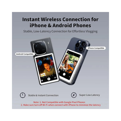 Get Magnetic selfie screen for rear camera, compatible with iPhone & Android, available now from xStore.qa in Qatar. 