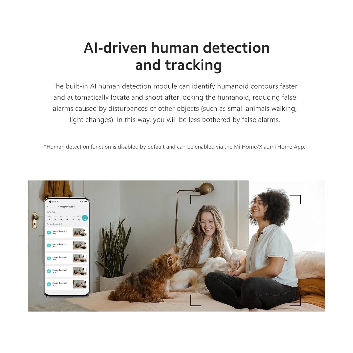Xiaomi Smart Camera C400, 2.5K resolution equivalent to 1440P for clear and detailed footage, from TaMiMi Projects in Qatar.