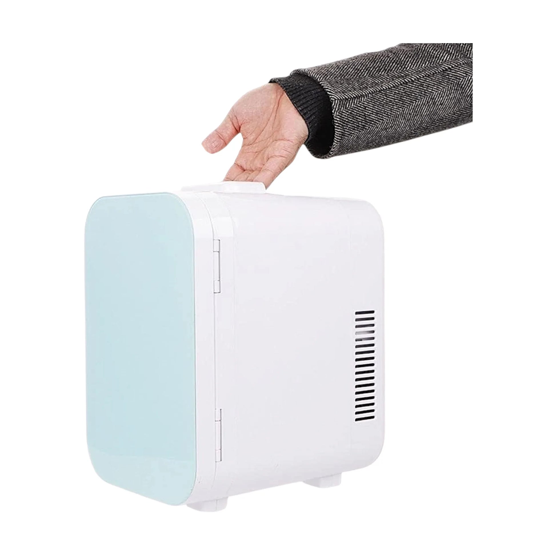 Portable Mini Fridge - Cooling & Heating, 8L capacity for drinks, food, and cosmetics, Available Now From xStore.qa in Qatar. 