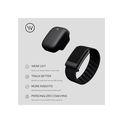 WHOOP 4.0 with 12-month subscription, fitness، health tracker with continuous monitoring features, from xStore in Qatar.