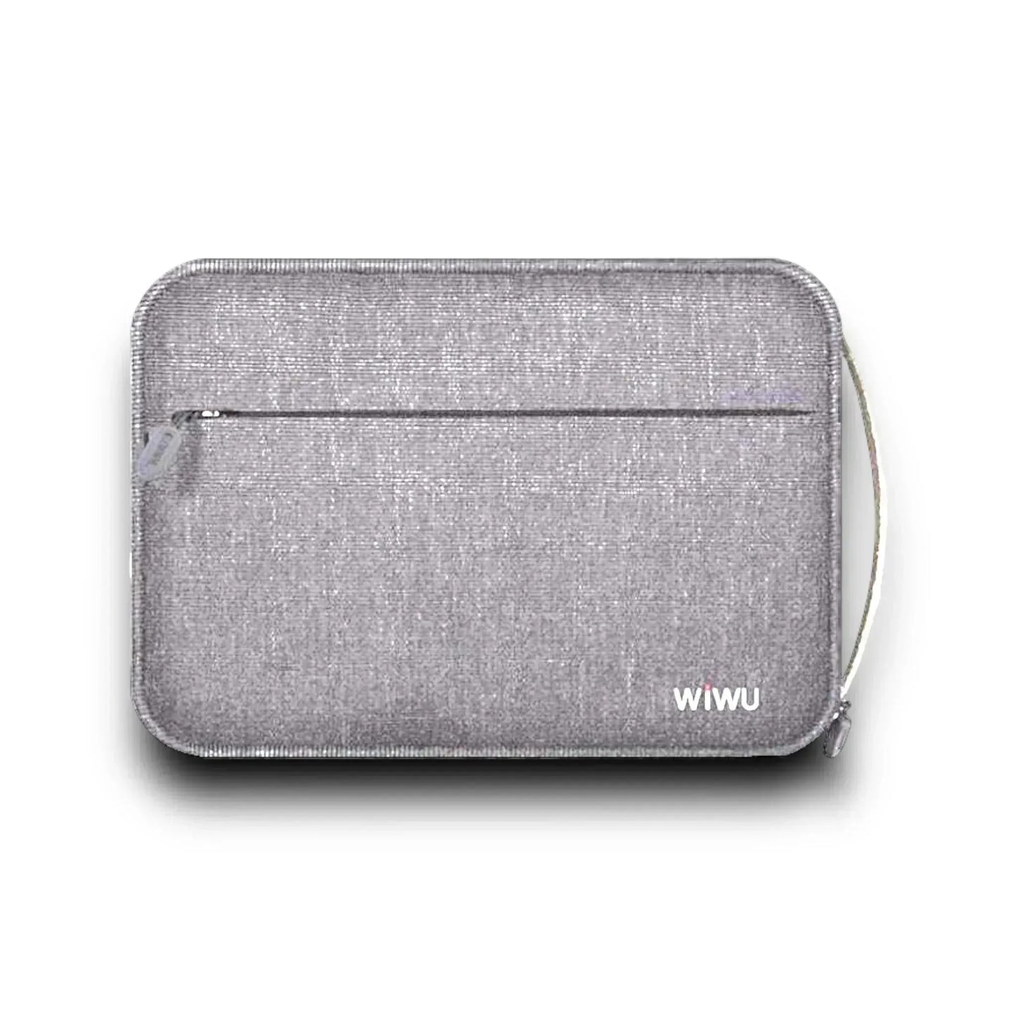 WIWU 11-inch Storage Bag in Silver, sleek and durable organizer for gadgets and accessories, from xStore in Qatar.