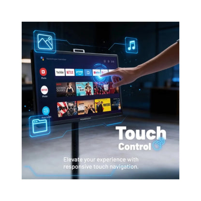 ‫‫احصل علي شاشة ذكية باورولوجي من اكس ستور في قطر. ٣٢ بوصة، Android 15، دقة Full HD، بطارية، واي فاي، بلوتوث، كاميرا مدمجة. . اطلب اونلاين 
