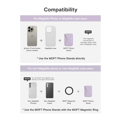 Get MOFT Magnetic Wallet Stand - MagSafe in Peony, comfort on any surface. Available Now From xStore in Qatar.