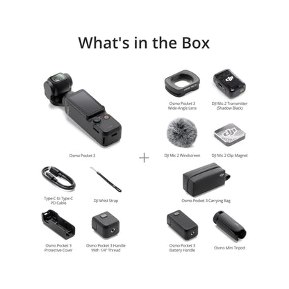 DJI Osmo Pocket 3 - Combo ,Compact camera with 4K recording & anti-shake technology, Available at xStore.qa in Qatar.