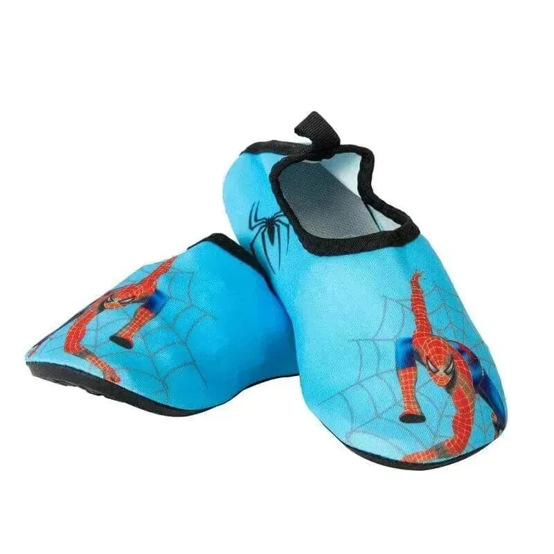 Kids Beach Shoes, blue with Spiderman design, comfortable and protective footwear for beach play, from xStore in Qatar

