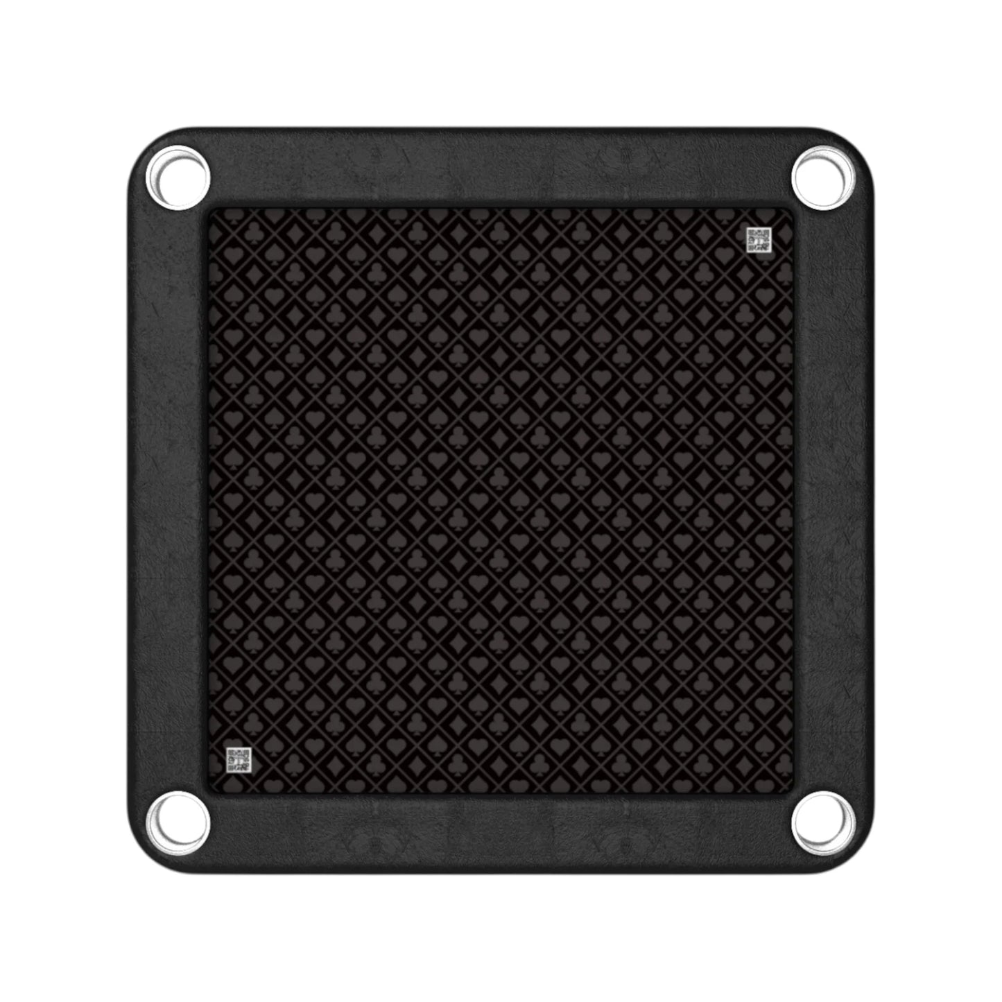 ‫طاولة الورق المربعة بتصميم أنيق، خشب عالي الجودة وأرجل معدنية متينة، حواف جلدية منحنية، قابلة للطي، لدي اكس ستور في قطر‬