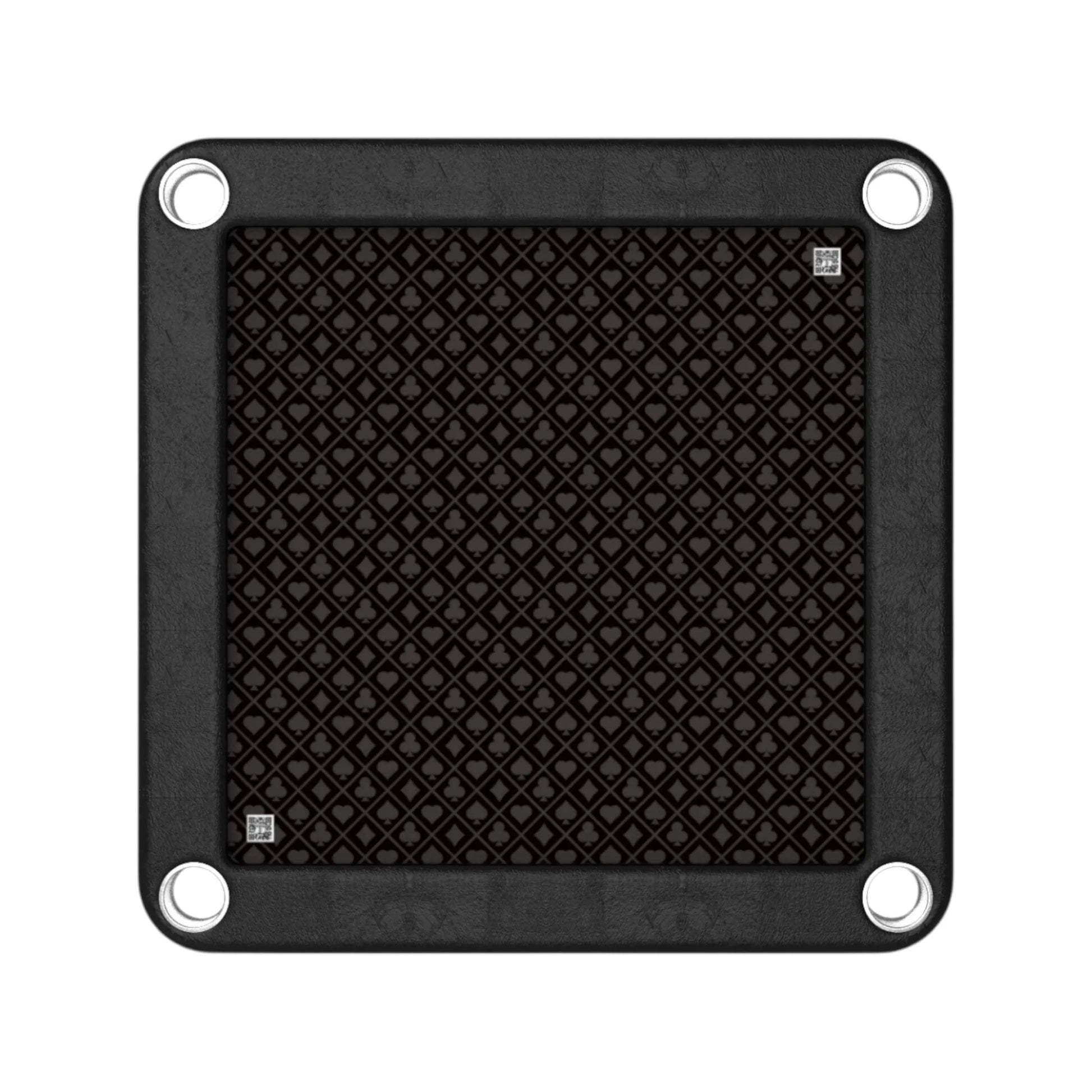 ‫طاولة الورق المربعة بتصميم أنيق، خشب عالي الجودة وأرجل معدنية متينة، حواف جلدية منحنية، قابلة للطي، لدي اكس ستور في قطر‬