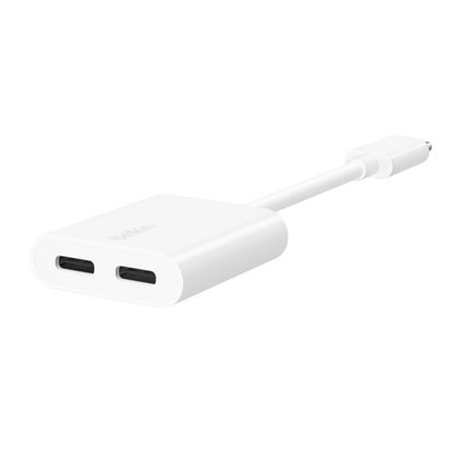 ‫احصل على وصلة بيلكن USB-C صوت وشحن من اكس ستور في قطر. شحن سريع 60W وصوت عالي الجودة، مناسبة للاجهزة منفذ USB-C. تسوق!