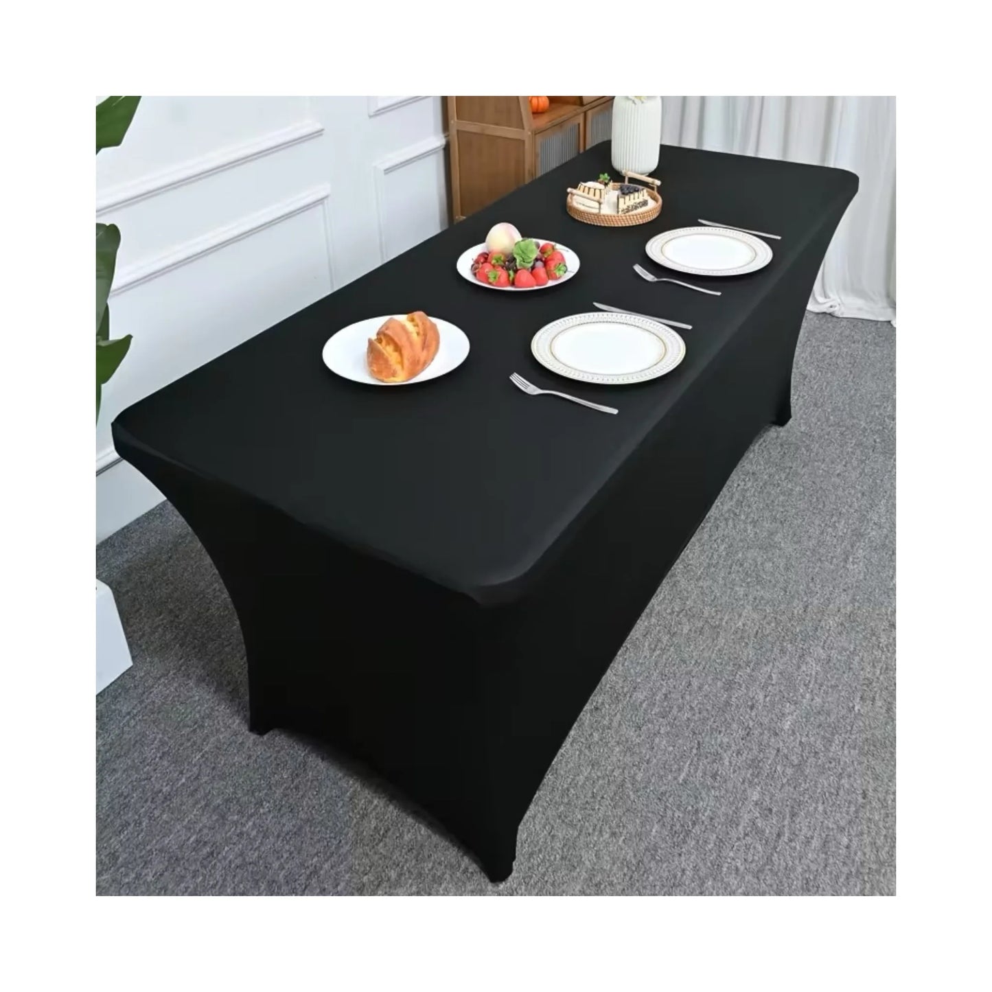 ‫احصل على مفرش طاولة مستطيل للطاولات القابلة للطي من اكس ستور في قطر. تصميم أنيق، عملي وسهل التنظيف.