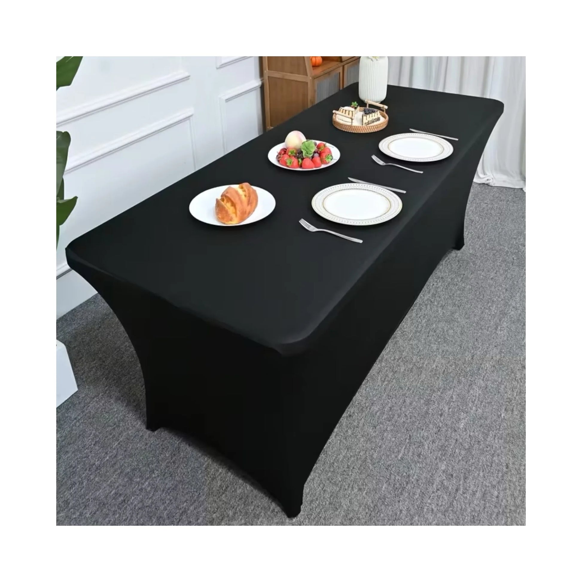 ‫احصل على مفرش طاولة مستطيل للطاولات القابلة للطي من اكس ستور في قطر. تصميم أنيق، عملي وسهل التنظيف.