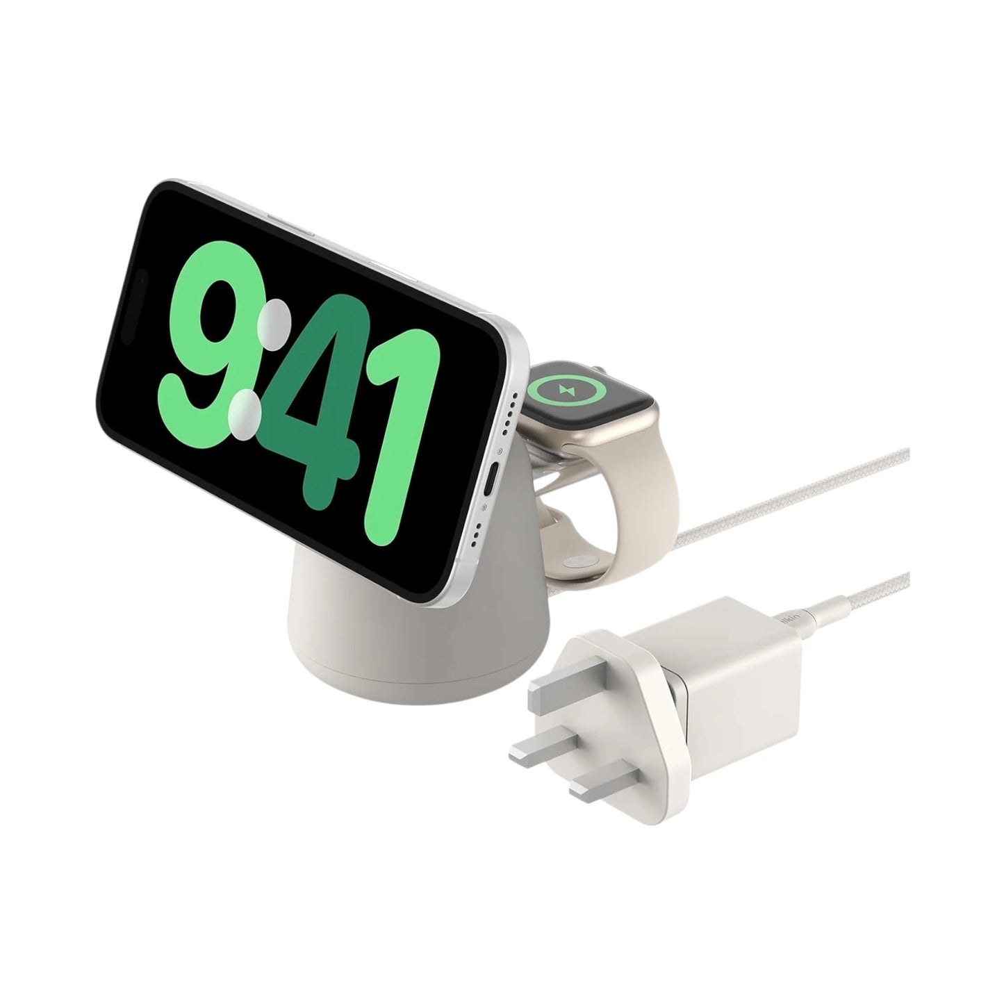 belkin 2 in 1 magsafe charging dock iphone apple watch qatar