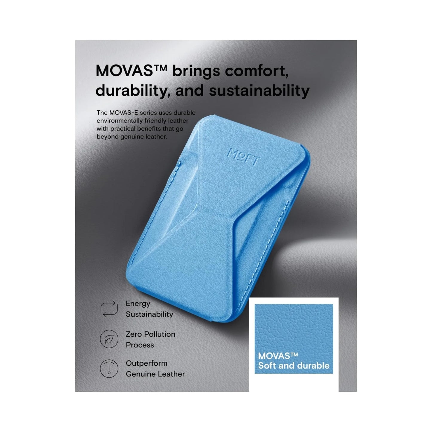 MOFT magnetic wallet stand, with angle adjustment & Magsafe, for iPhone 12/13/14/15/16. Available at xStore.qa in Qatar.