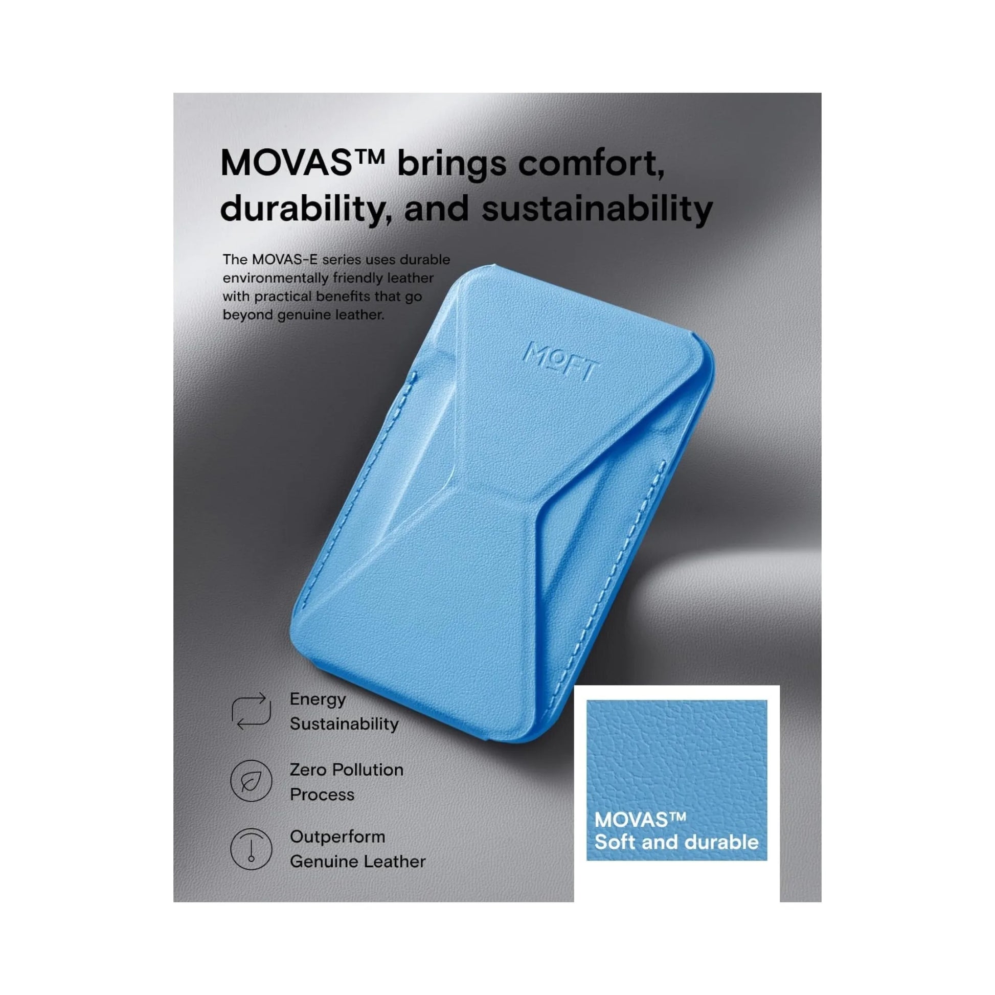 MOFT magnetic wallet stand, with angle adjustment & Magsafe, for iPhone 12/13/14/15/16. Available at xStore.qa in Qatar.