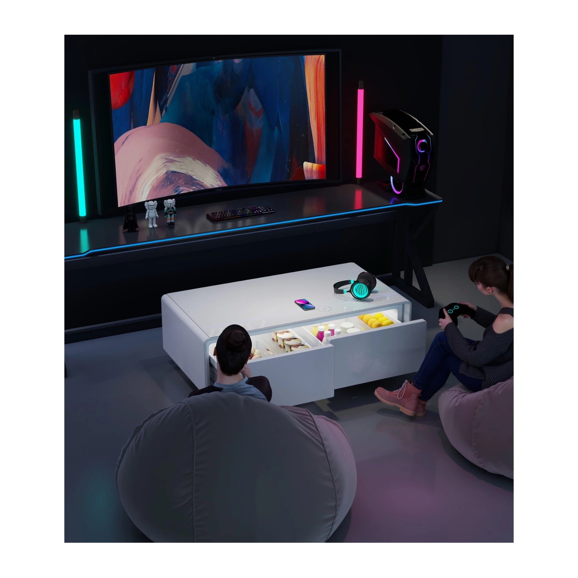 Built-in Bluetooth 5.0 speakers for immersive sound quality from xStore in Qatar.