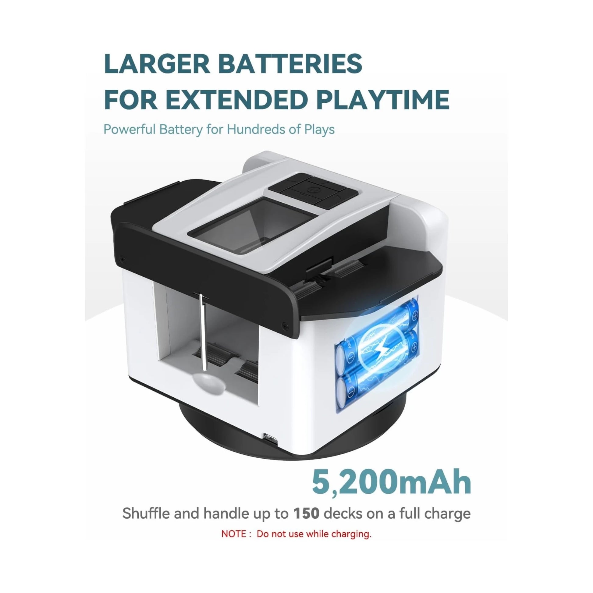 KPAW 2-in-1 Automatic Card Shuffler & Dealer, Includes 4 wireless remotes for remote card drawing, at xStore.qa in Qatar.